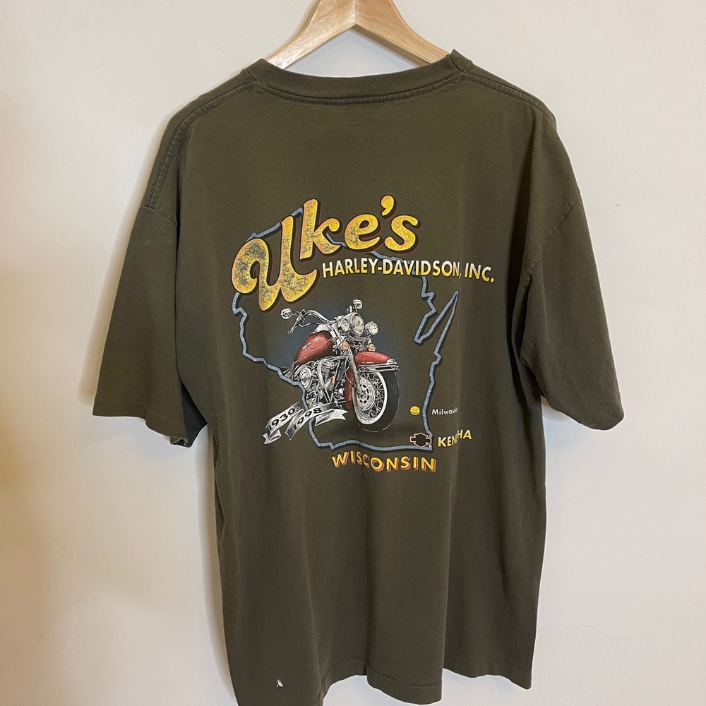 Vintage 90s Harley Davidson super worn shirt comfy